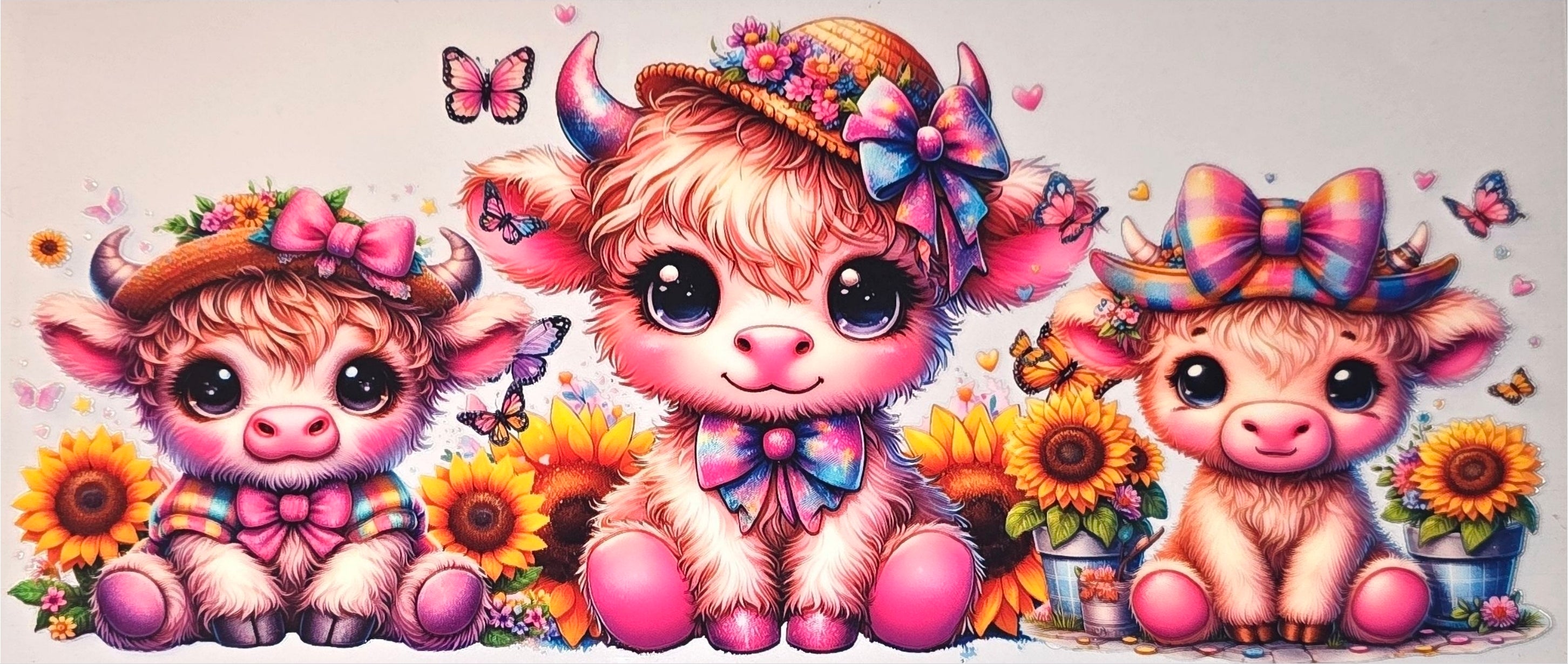 Vache rose